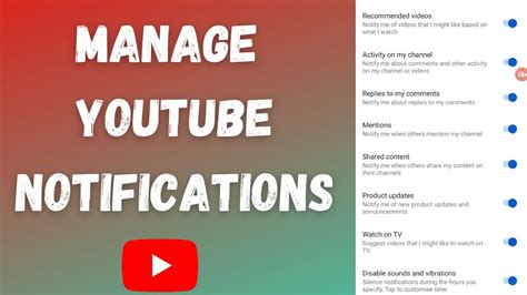 how to manage youtube notifications.